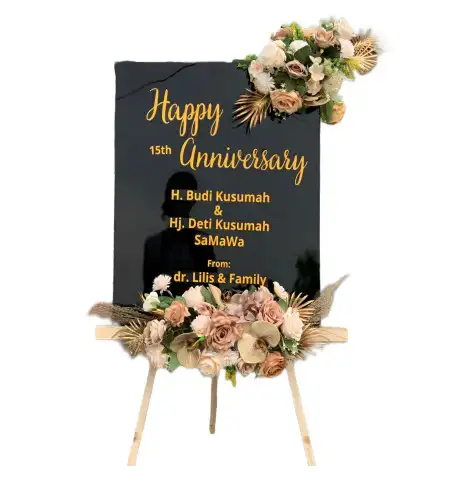 Papan Bunga Akrilik Sekayu